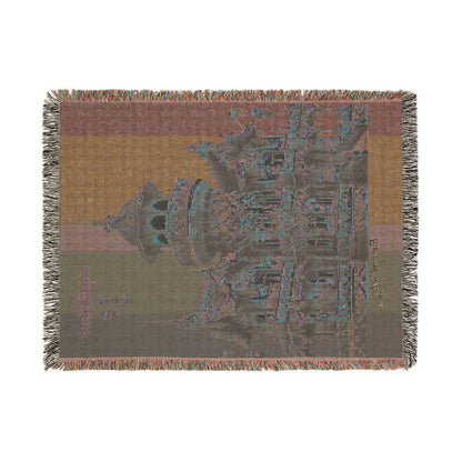 "Elevated Style" Collection - 'LightHouse2' design by vca - Designer Woven Blanket