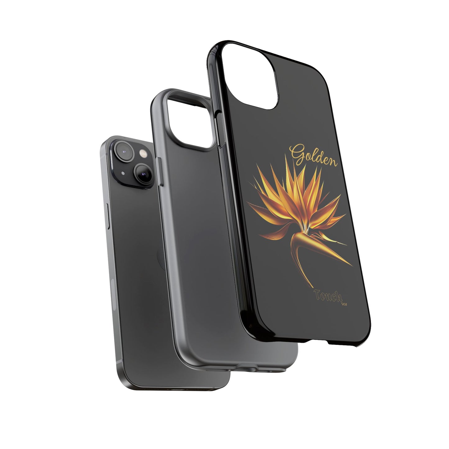 "Golden Touch" Collection -' Bird of Paradise1' design by vca - Designer Tough iPhone Cases