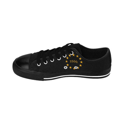 'We The People' 1776–2026 by vca, Low-Top Sneakers — Patriotic Men’s Canvas Shoes