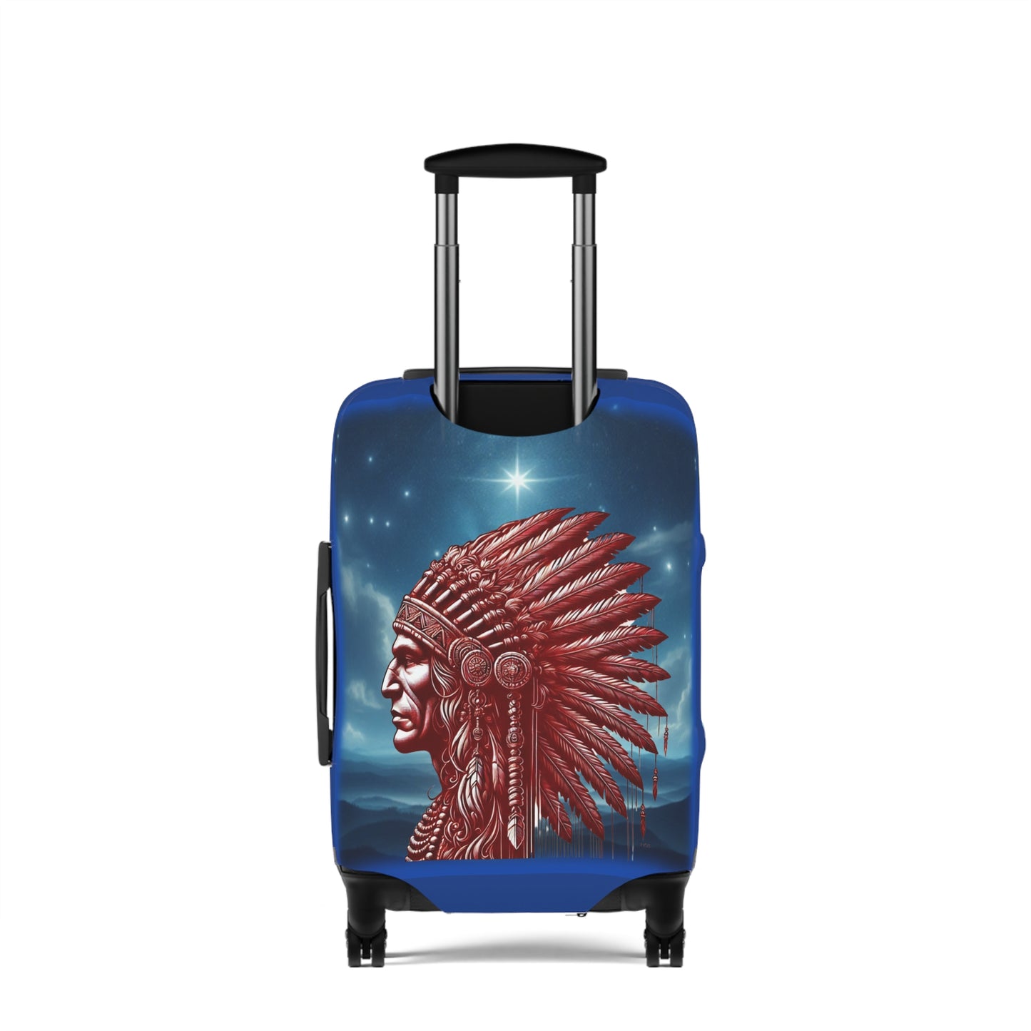 "Legacy of Liberty" Collection - Chief Profile Luggage Cover by vca — 2-sided design - Blue
