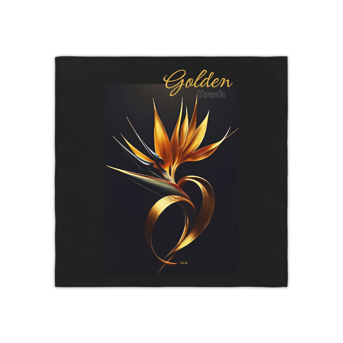 "Golden Touch" Collection - 'Bird of Paradise' design #2 by vca - Designer Napkins, set of 4