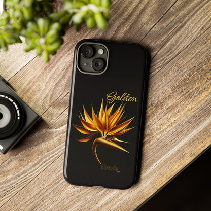 "Golden Touch" Collection -' Bird of Paradise1' design by vca - Designer Tough iPhone Cases
