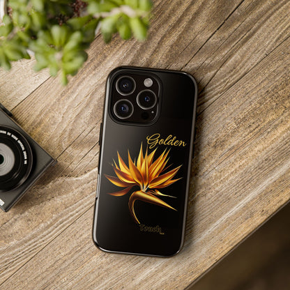 "Golden Touch" Collection -' Bird of Paradise1' design by vca - Designer Tough iPhone Cases