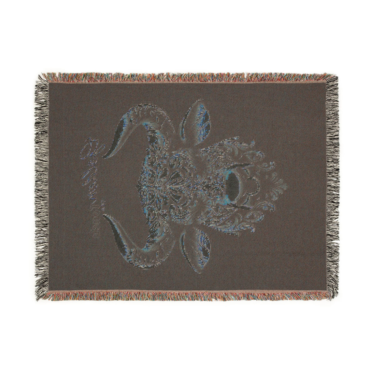 "Golden Touch" Collection - 'TaurusHead2' design by vca - Designer Woven Blanket