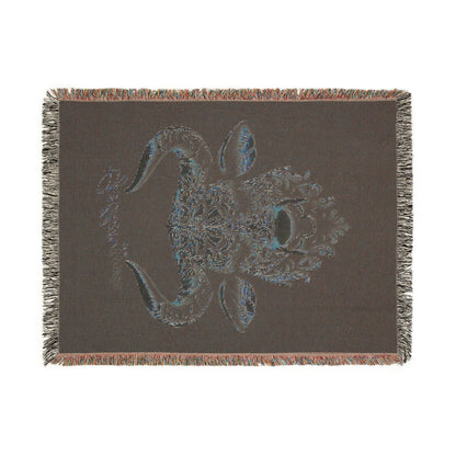 "Golden Touch" Collection - 'TaurusHead2' design by vca - Designer Woven Blanket