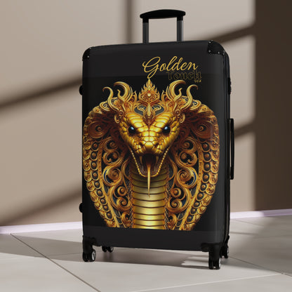 "Golden Touch" Collection - 'Cobra Head' design1 by vca - Designer Luggage Set
