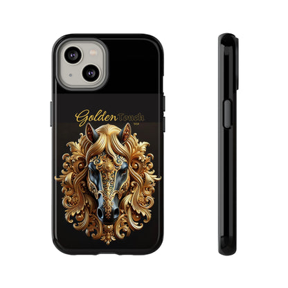 "Golden Touch" Collection - Designer iPhone Tough Cases - 'Horse Head1' by vca