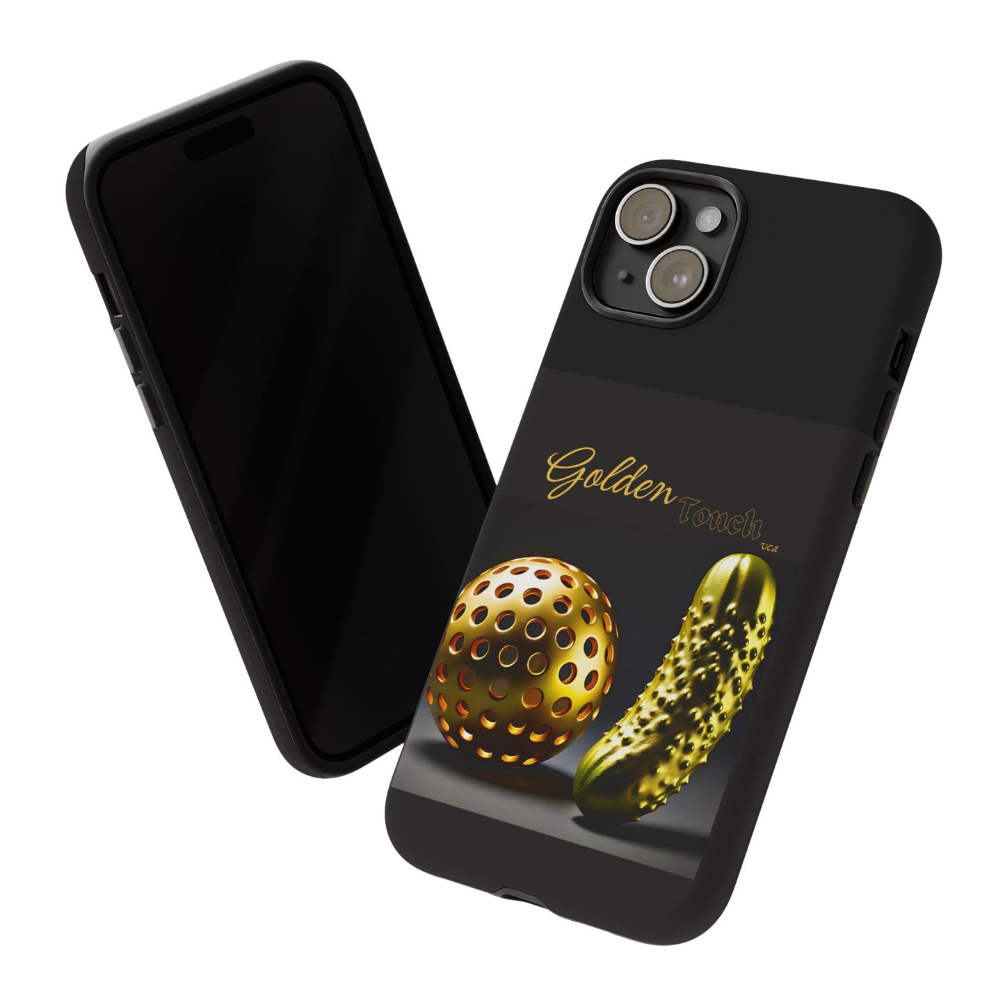 "Golden Touch" Collection - 'Pickleball' design by vca - Designer iPhone Tough Cases