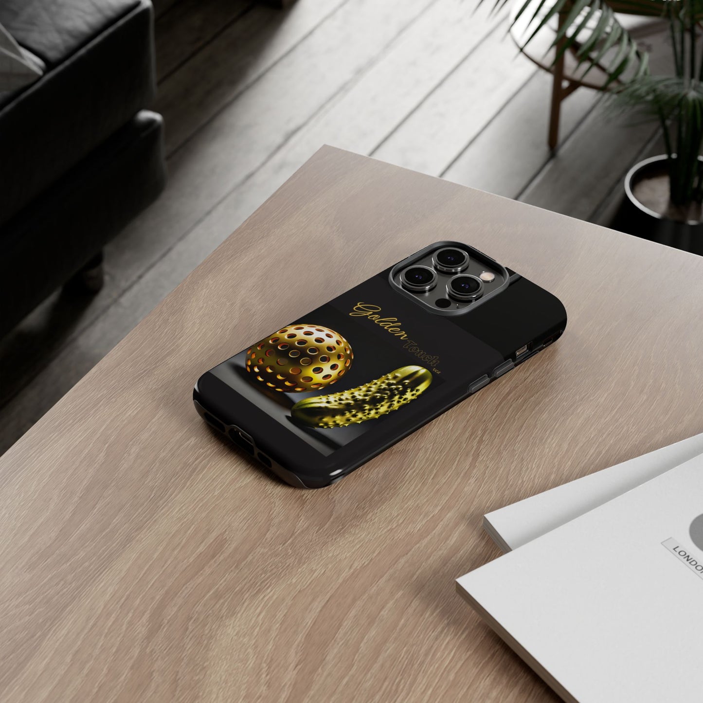 "Golden Touch" Collection - 'Pickleball' design by vca - Designer iPhone Tough Cases