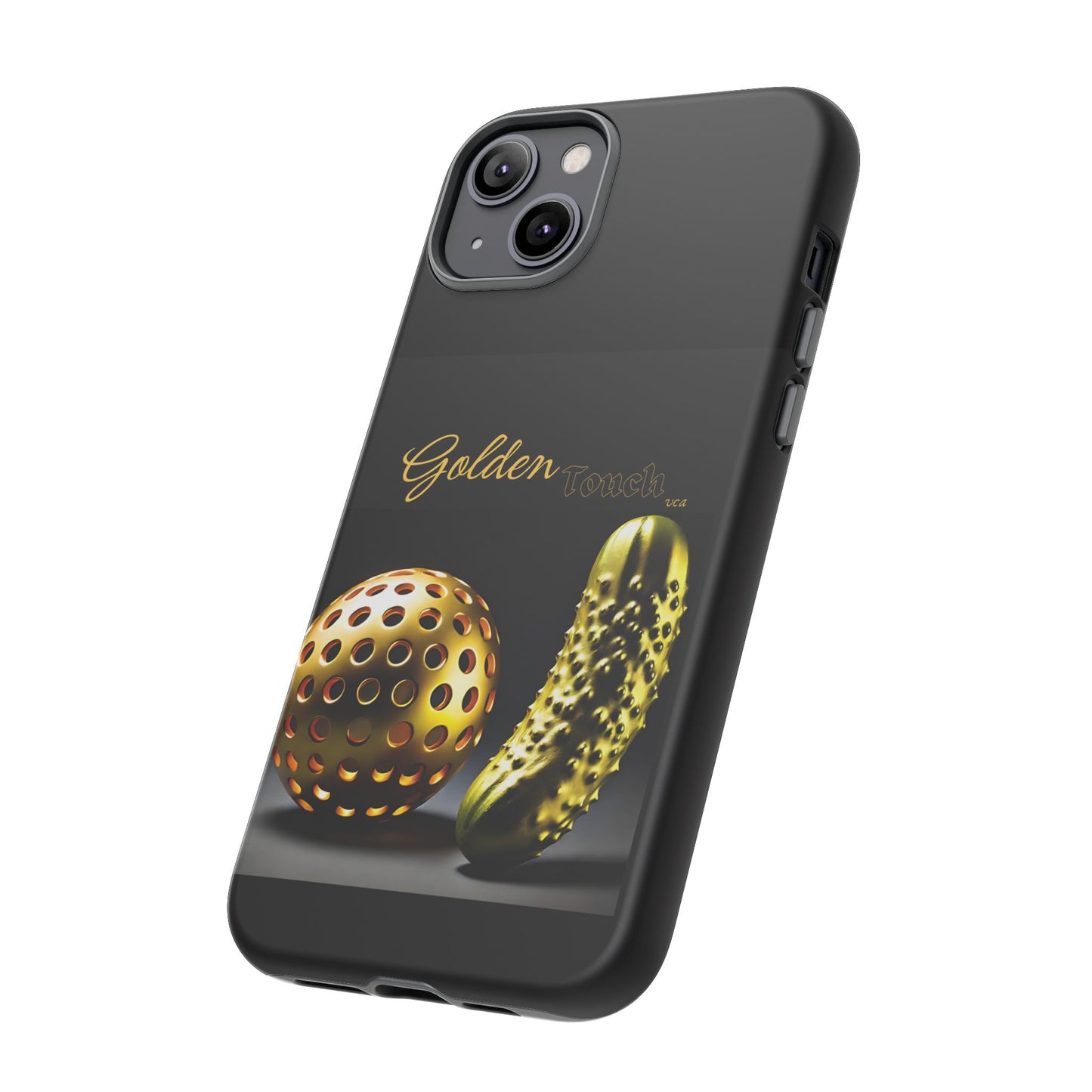 "Golden Touch" Collection - 'Pickleball' design by vca - Designer iPhone Tough Cases