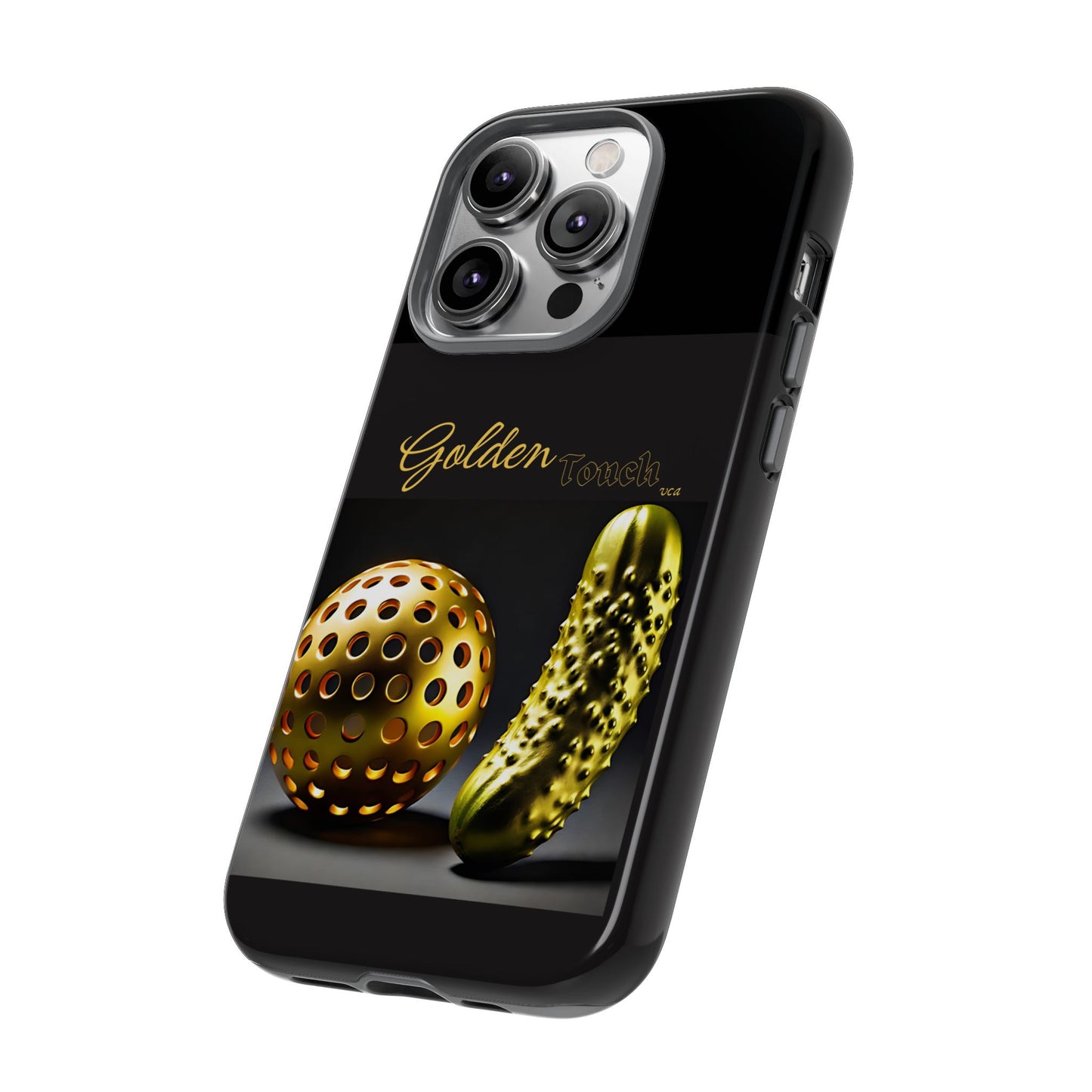 "Golden Touch" Collection - 'Pickleball' design by vca - Designer iPhone Tough Cases