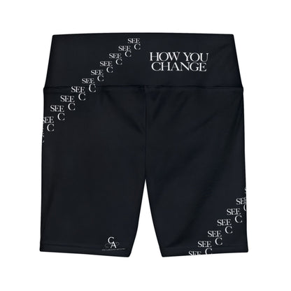"Elevated Style" Collection - 'C Change' Design by vca - Workout Shorts