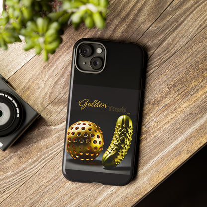 "Golden Touch" Collection - 'Pickleball' design by vca - Designer iPhone Tough Cases