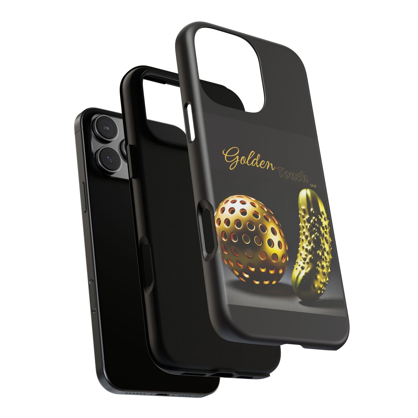 "Golden Touch" Collection - 'Pickleball' design by vca - Designer iPhone Tough Cases