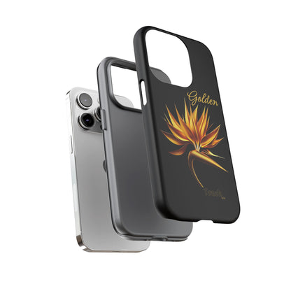 "Golden Touch" Collection -' Bird of Paradise1' design by vca - Designer Tough iPhone Cases