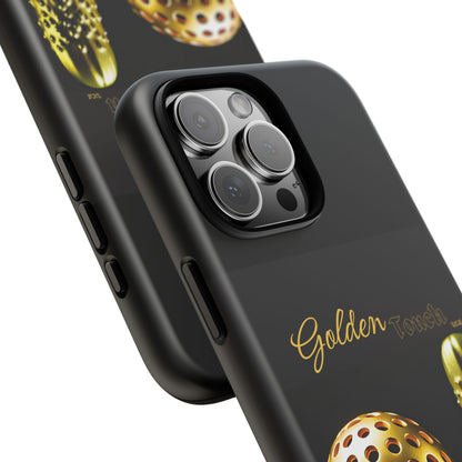 "Golden Touch" Collection - 'Pickleball' design by vca - Designer iPhone Tough Cases