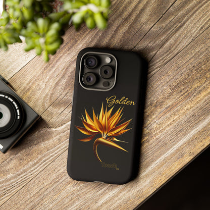 "Golden Touch" Collection -' Bird of Paradise1' design by vca - Designer Tough iPhone Cases