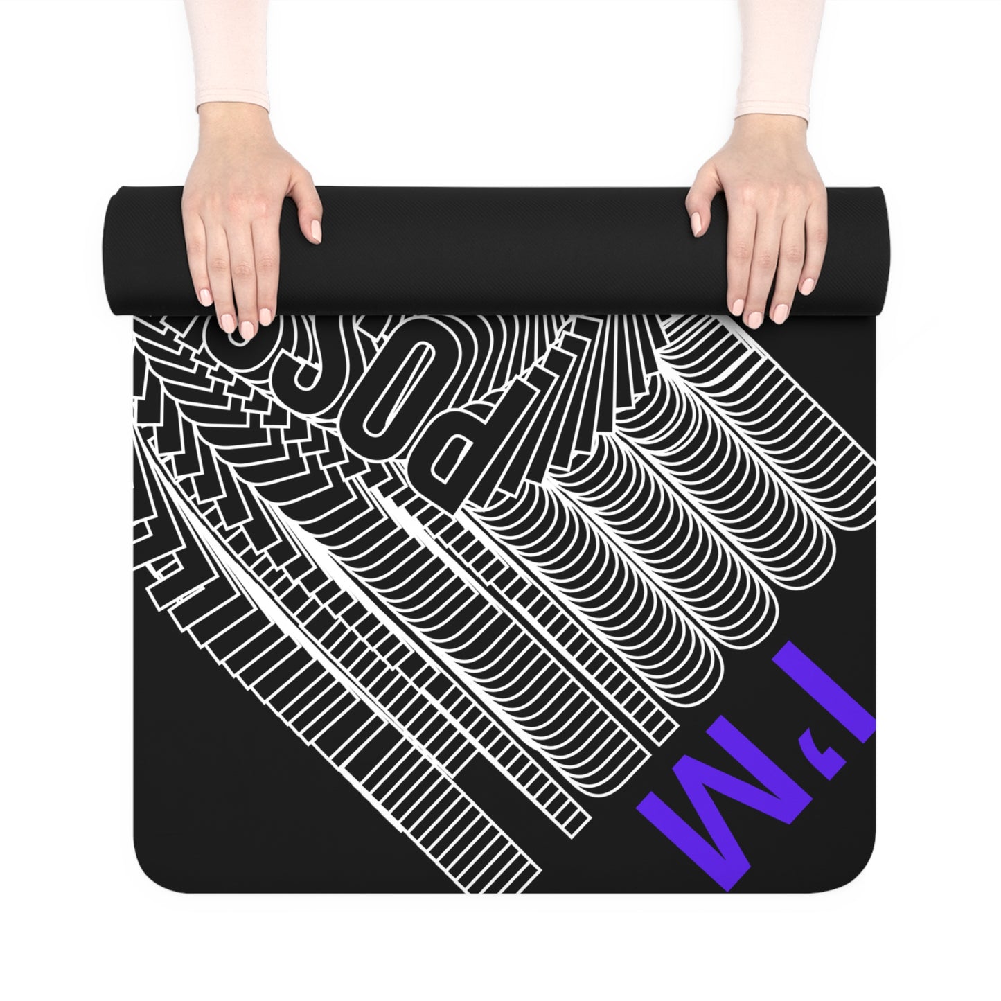 "Elevated Style" Collection - 'I'M POSSIBLE' Designer Yoga Mat by vca