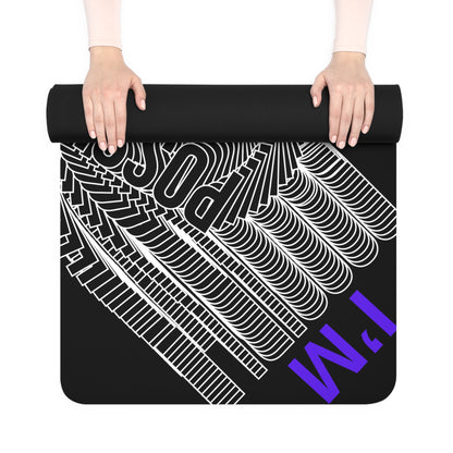 "Elevated Style" Collection - 'I'M POSSIBLE' Designer Yoga Mat by vca