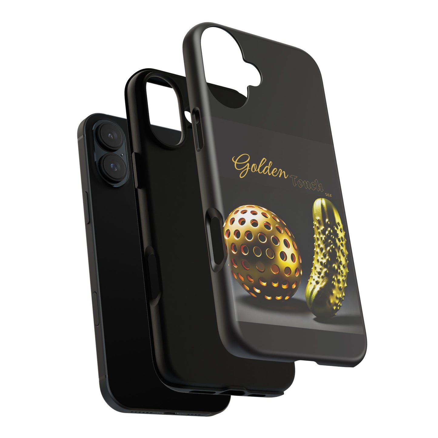"Golden Touch" Collection - 'Pickleball' design by vca - Designer iPhone Tough Cases