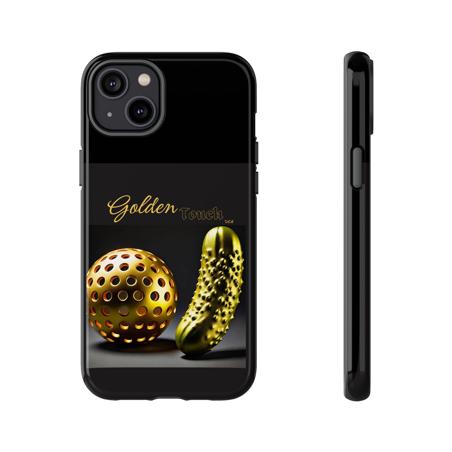 "Golden Touch" Collection - 'Pickleball' design by vca - Designer iPhone Tough Cases