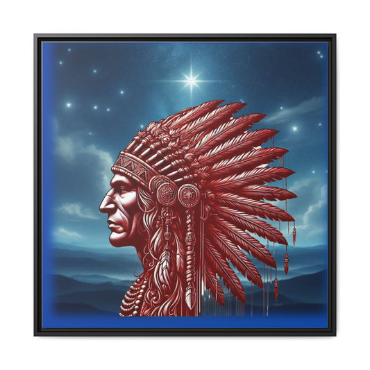 "Legacy of Liberty" Collection - Framed Canvas Art - 'The Red Profile' by vca