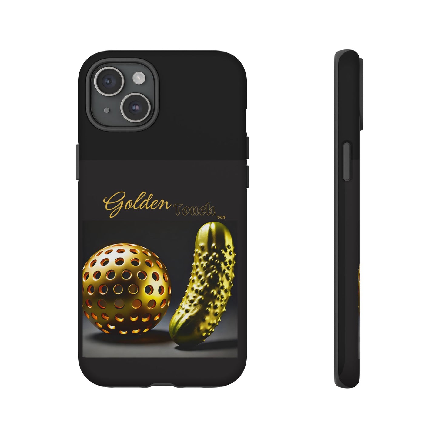 "Golden Touch" Collection - 'Pickleball' design by vca - Designer iPhone Tough Cases