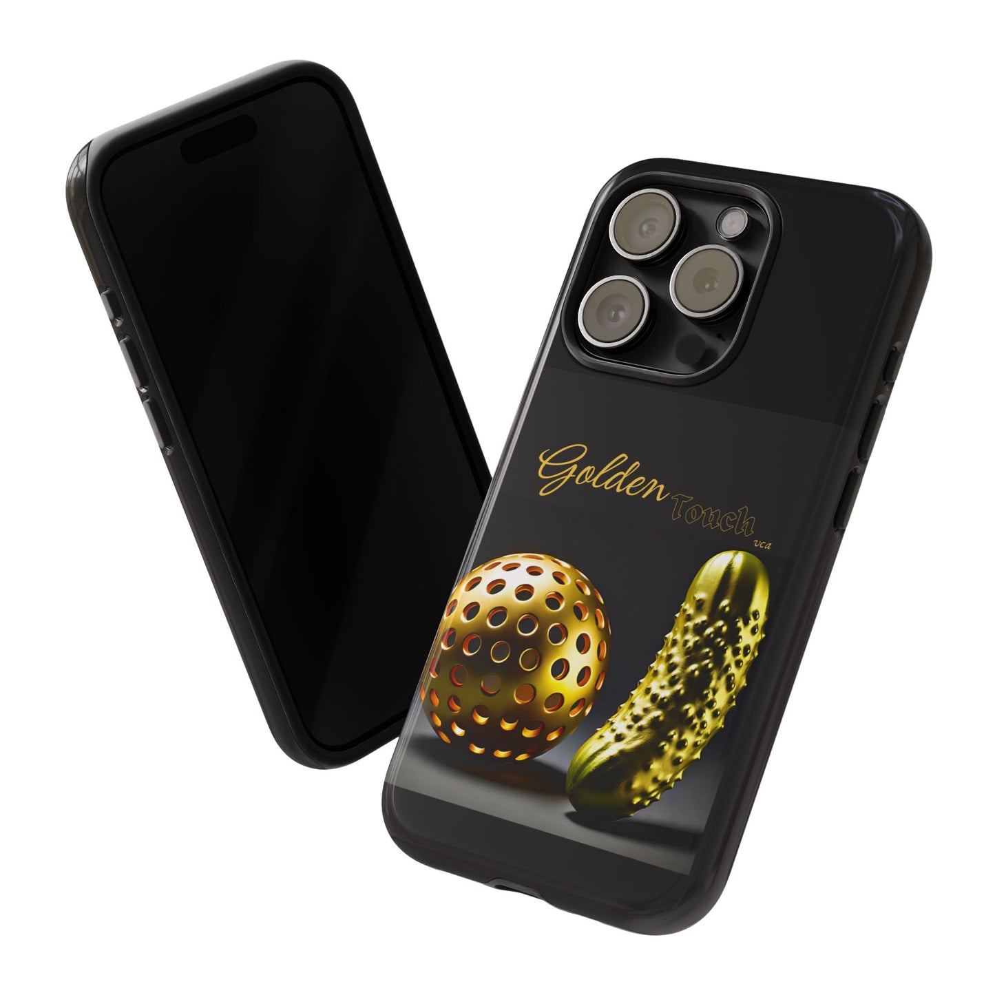 "Golden Touch" Collection - 'Pickleball' design by vca - Designer iPhone Tough Cases