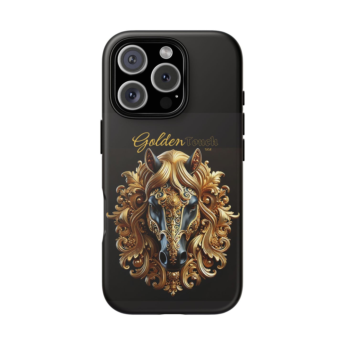 "Golden Touch" Collection - Designer iPhone Tough Cases - 'Horse Head1' by vca