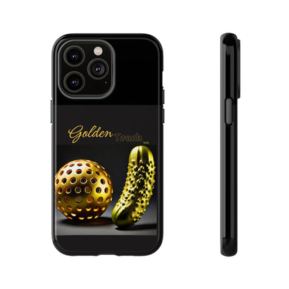 "Golden Touch" Collection - 'Pickleball' design by vca - Designer iPhone Tough Cases