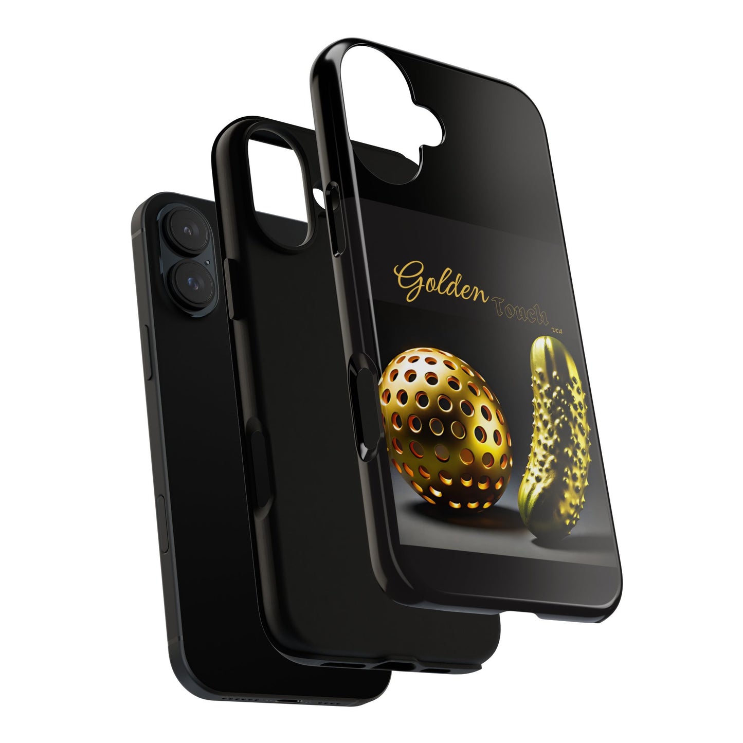 "Golden Touch" Collection - 'Pickleball' design by vca - Designer iPhone Tough Cases