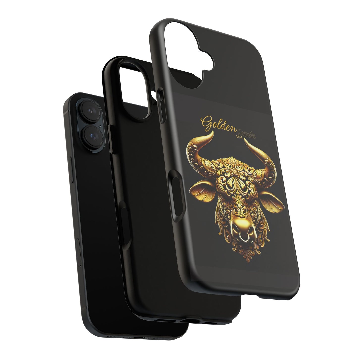 "Golden Touch" Collection - Designer iPhone Tough Cases - 'Taurus Head2' by vca
