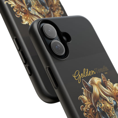 "Golden Touch" Collection - 'Horse Head1' design by vca - Designer iPhone Tough Cases