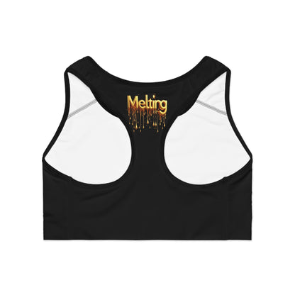 “Golden Touch” Collection - Sports Bra - '24K Melting Gold' Design by vca