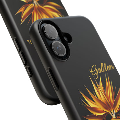 "Golden Touch" Collection -' Bird of Paradise1' design by vca - Designer Tough iPhone Cases
