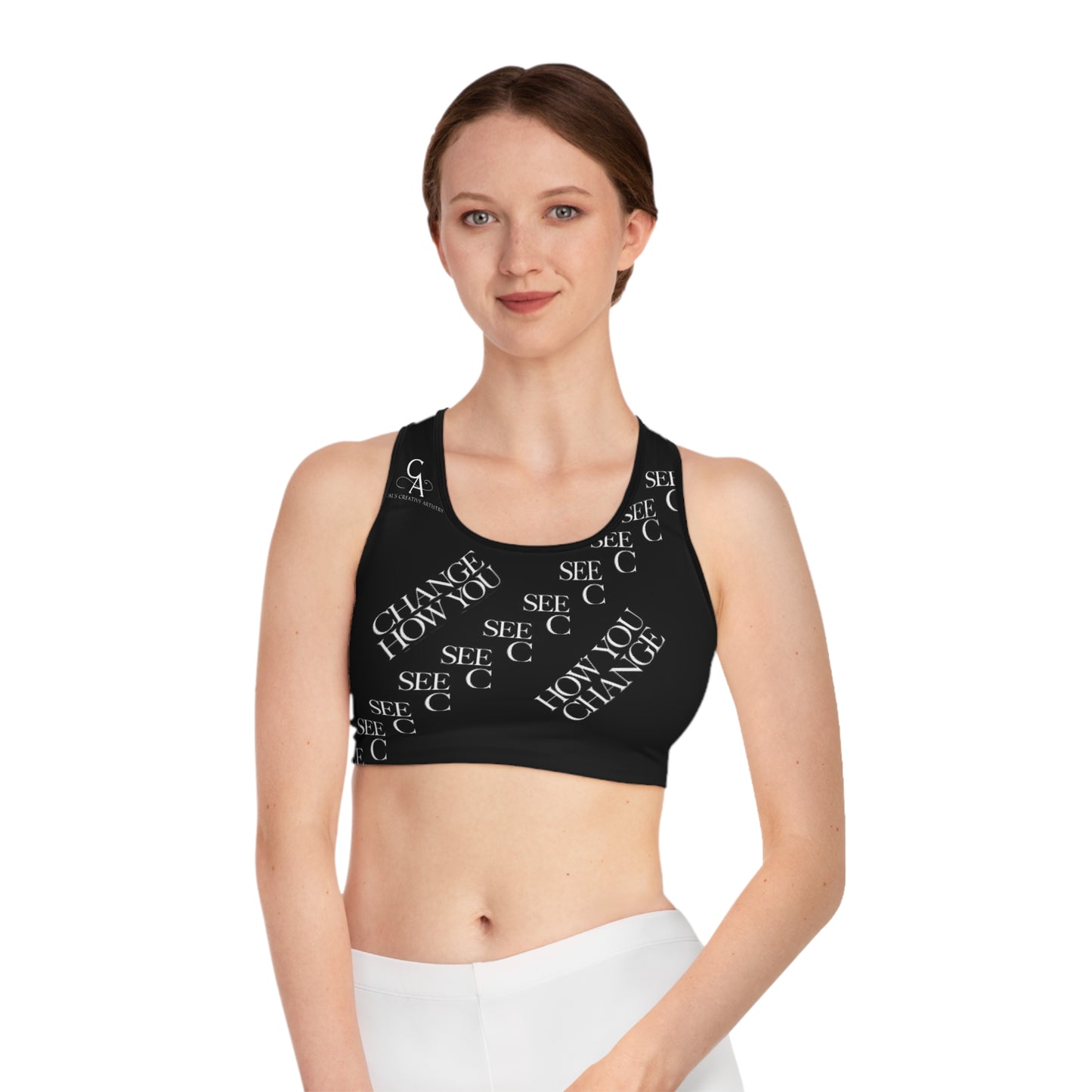 "Elevated Style" Collection - 'C Change' Design by vca - Sports Bra