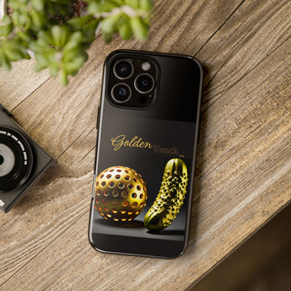 "Golden Touch" Collection - 'Pickleball' design by vca - Designer iPhone Tough Cases