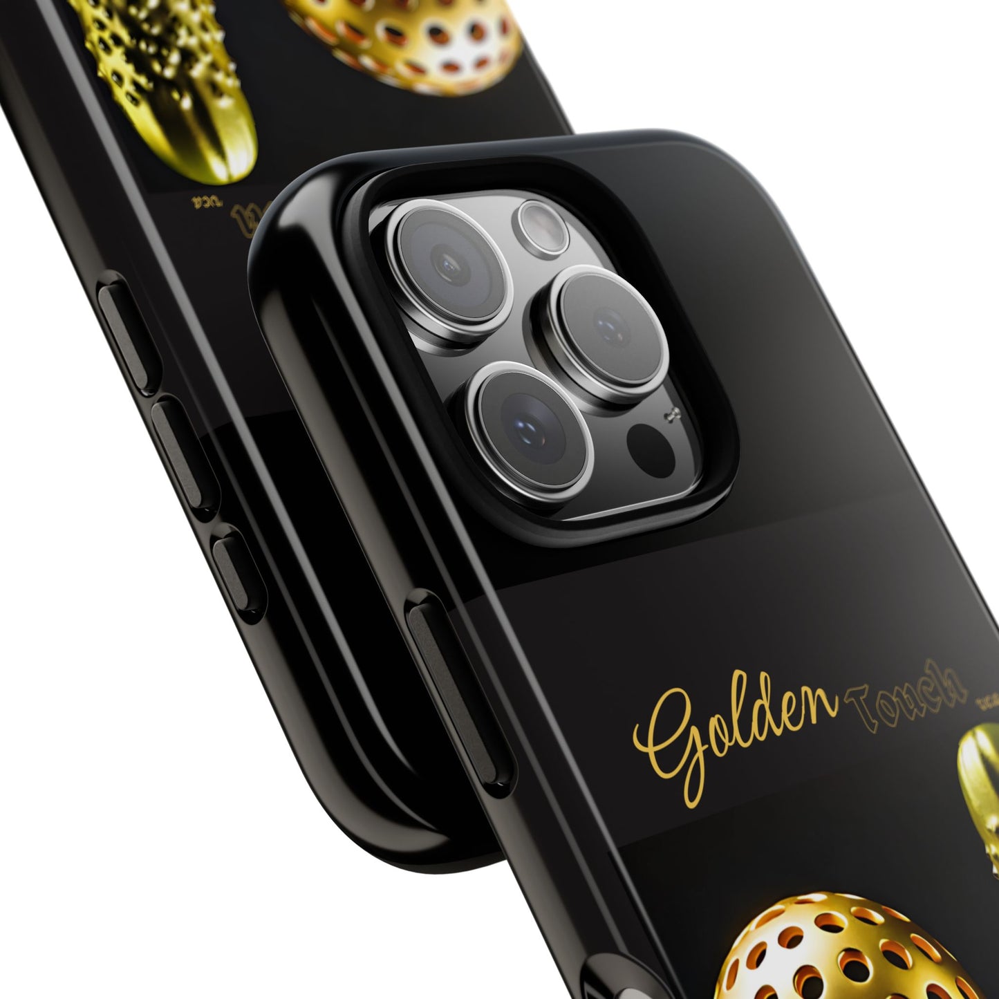 "Golden Touch" Collection - 'Pickleball' design by vca - Designer iPhone Tough Cases