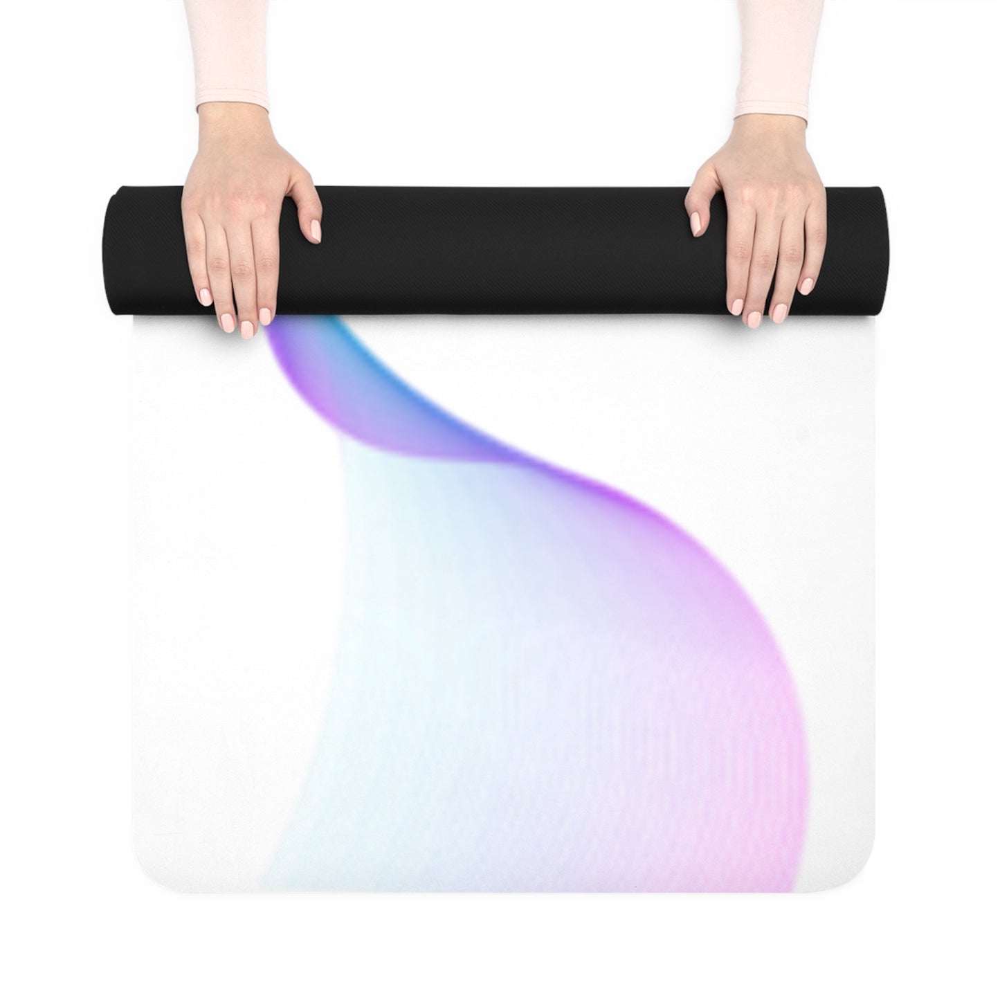 "Elevated Style" Collection - Non-Slip Exercise Mat — Surf-Inspired 'Cool Waves' by vca