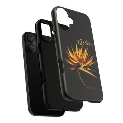 "Golden Touch" Collection -' Bird of Paradise1' design by vca - Designer Tough iPhone Cases