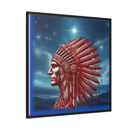 "Legacy of Liberty" Collection - Framed Canvas Art - 'The Red Profile' by vca