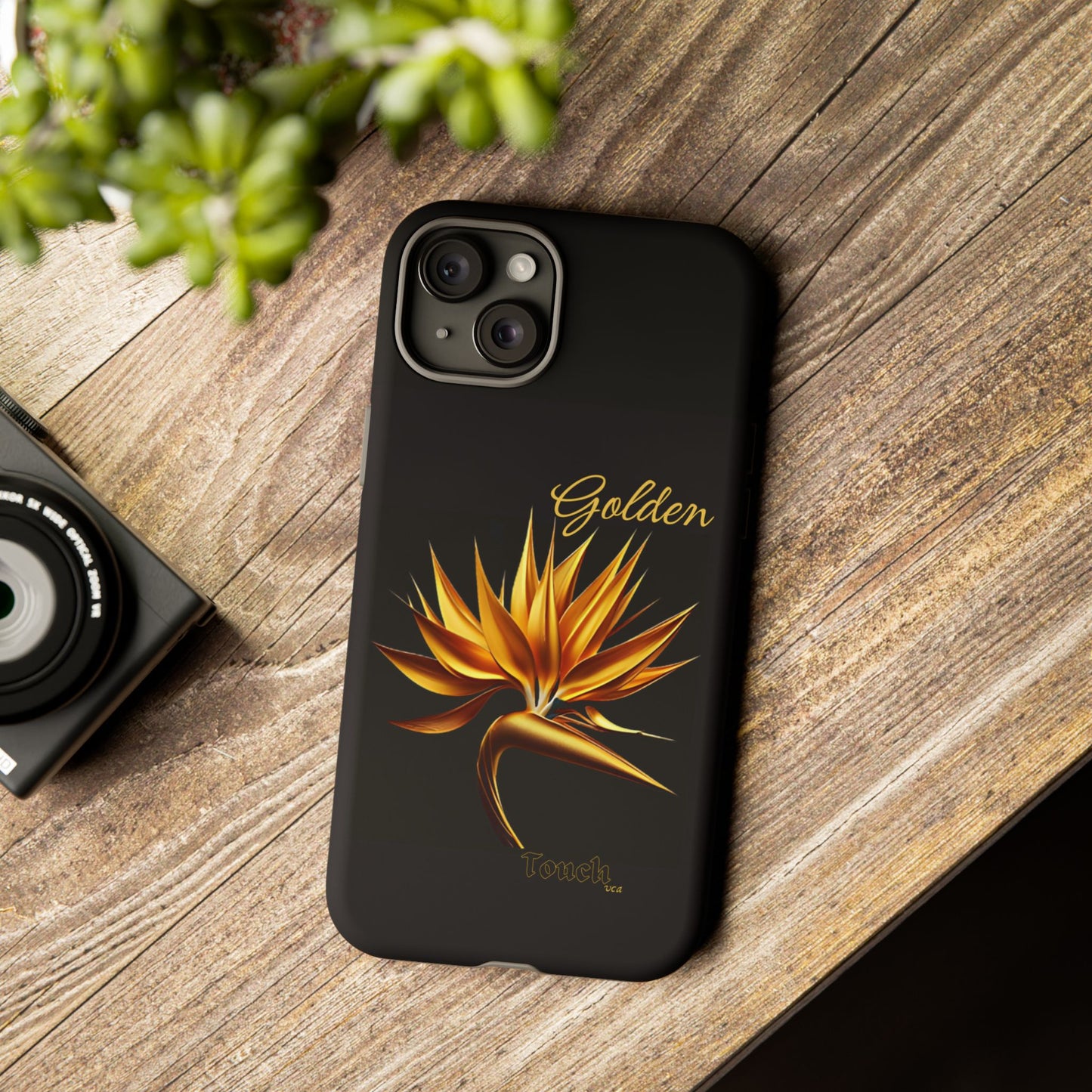 "Golden Touch" Collection -' Bird of Paradise1' design by vca - Designer Tough iPhone Cases