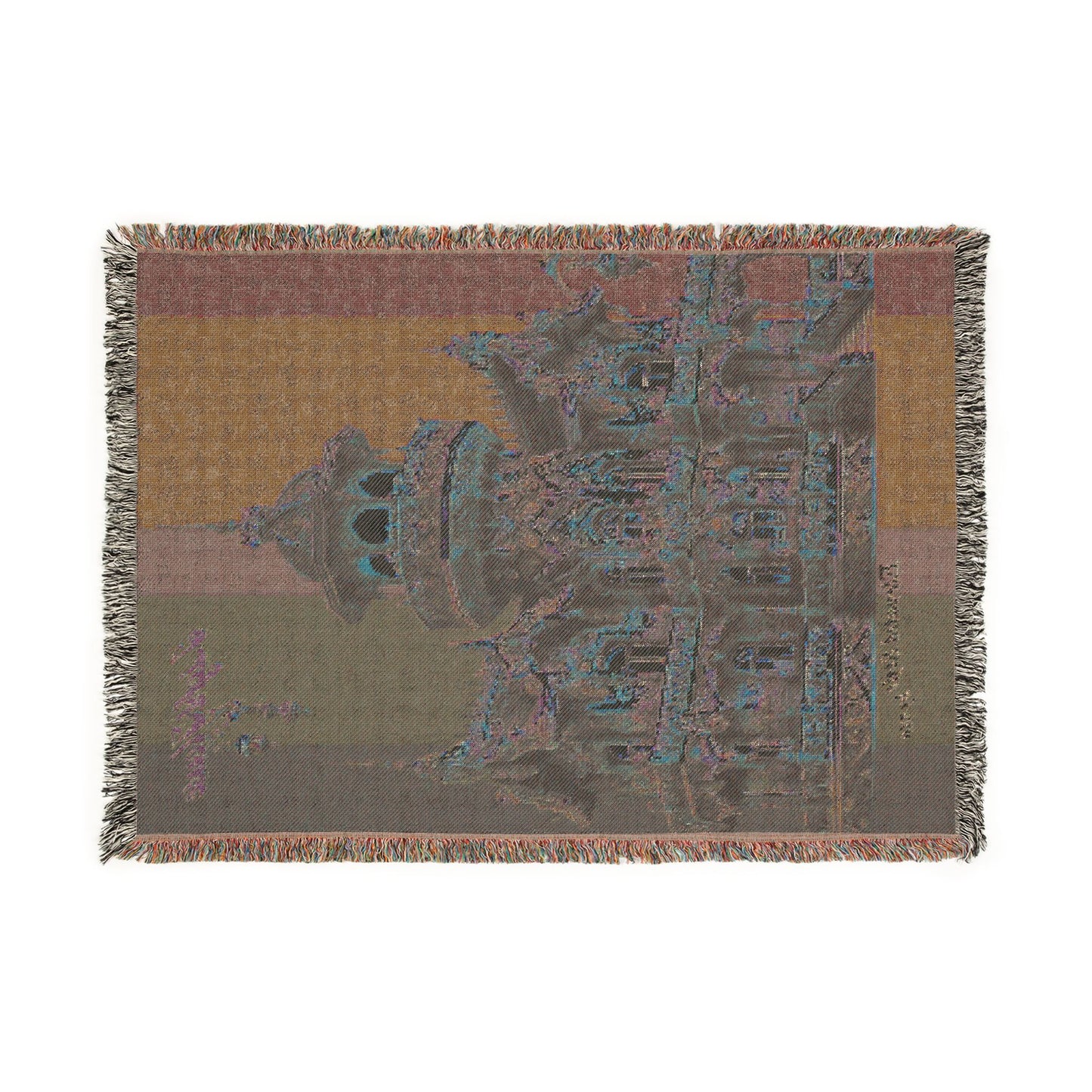 "Elevated Style" Collection - 'LightHouse2' design by vca - Designer Woven Blanket