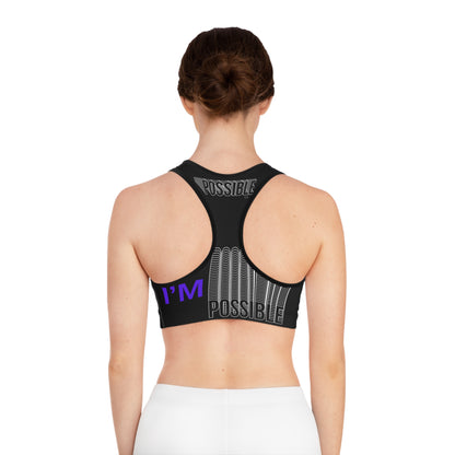 "Elevated Style" Collection - 'I'm Possible' Sports Bra - by vca