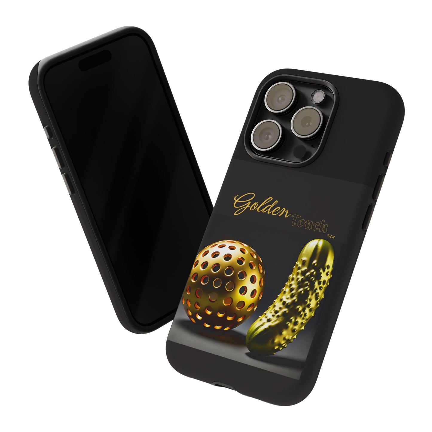 "Golden Touch" Collection - 'Pickleball' design by vca - Designer iPhone Tough Cases