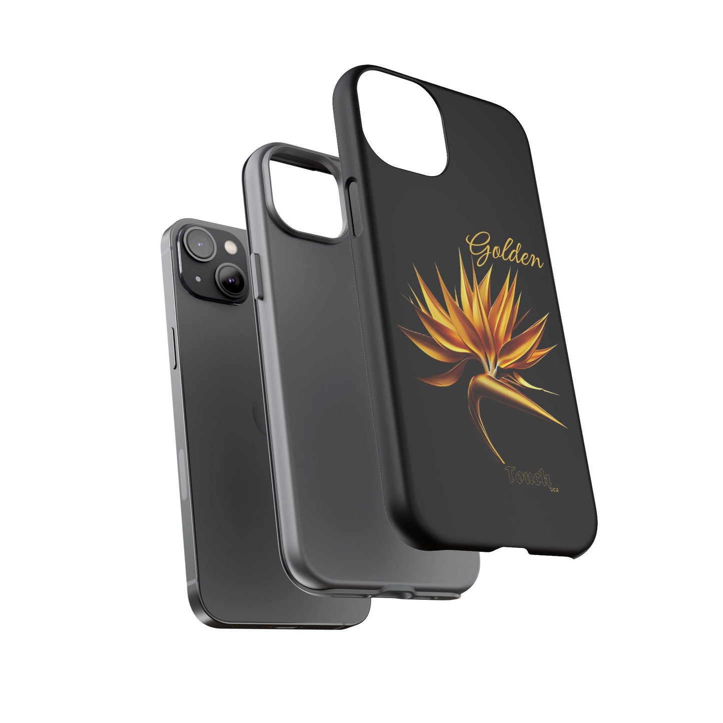 "Golden Touch" Collection -' Bird of Paradise1' design by vca - Designer Tough iPhone Cases