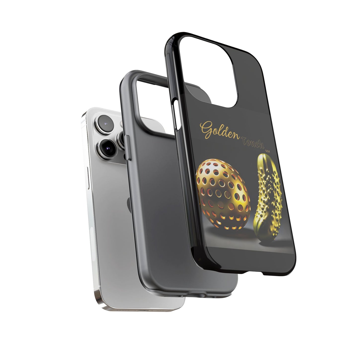 "Golden Touch" Collection - 'Pickleball' design by vca - Designer iPhone Tough Cases