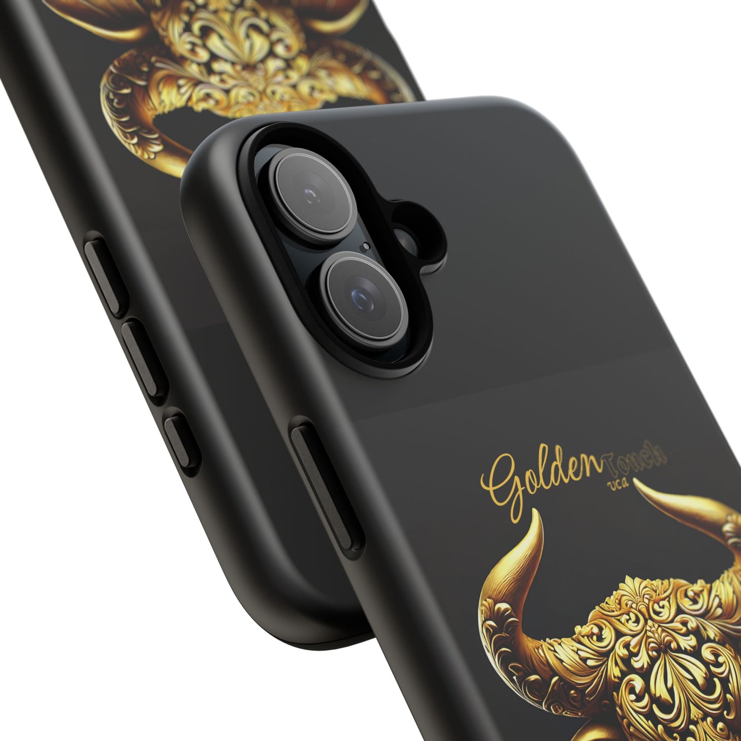 "Golden Touch" Collection - Designer iPhone Tough Cases - 'Taurus Head2' by vca