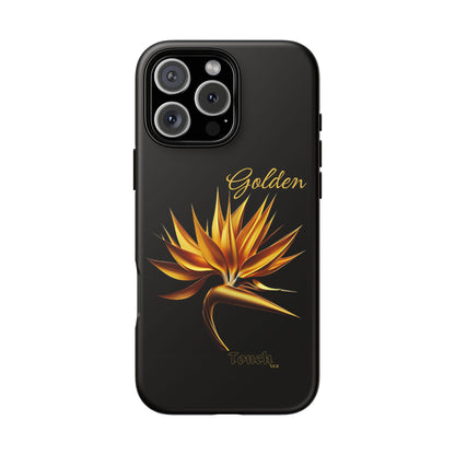 "Golden Touch" Collection -' Bird of Paradise1' design by vca - Designer Tough iPhone Cases