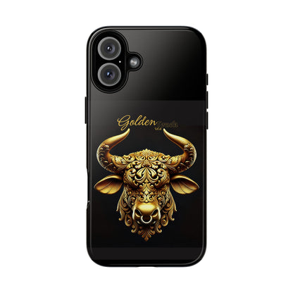 "Golden Touch" Collection - Designer iPhone Tough Cases - 'Taurus Head2' by vca